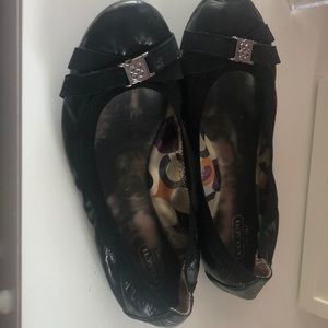 Coach black flats